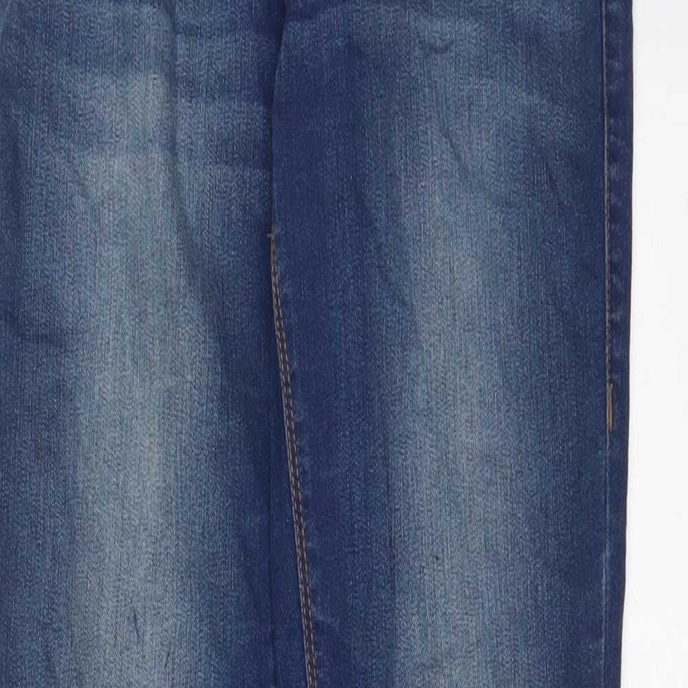 Dorothy Perkins Womens Blue Cotton Skinny Jeans Size 8 L31 in Regular Zip