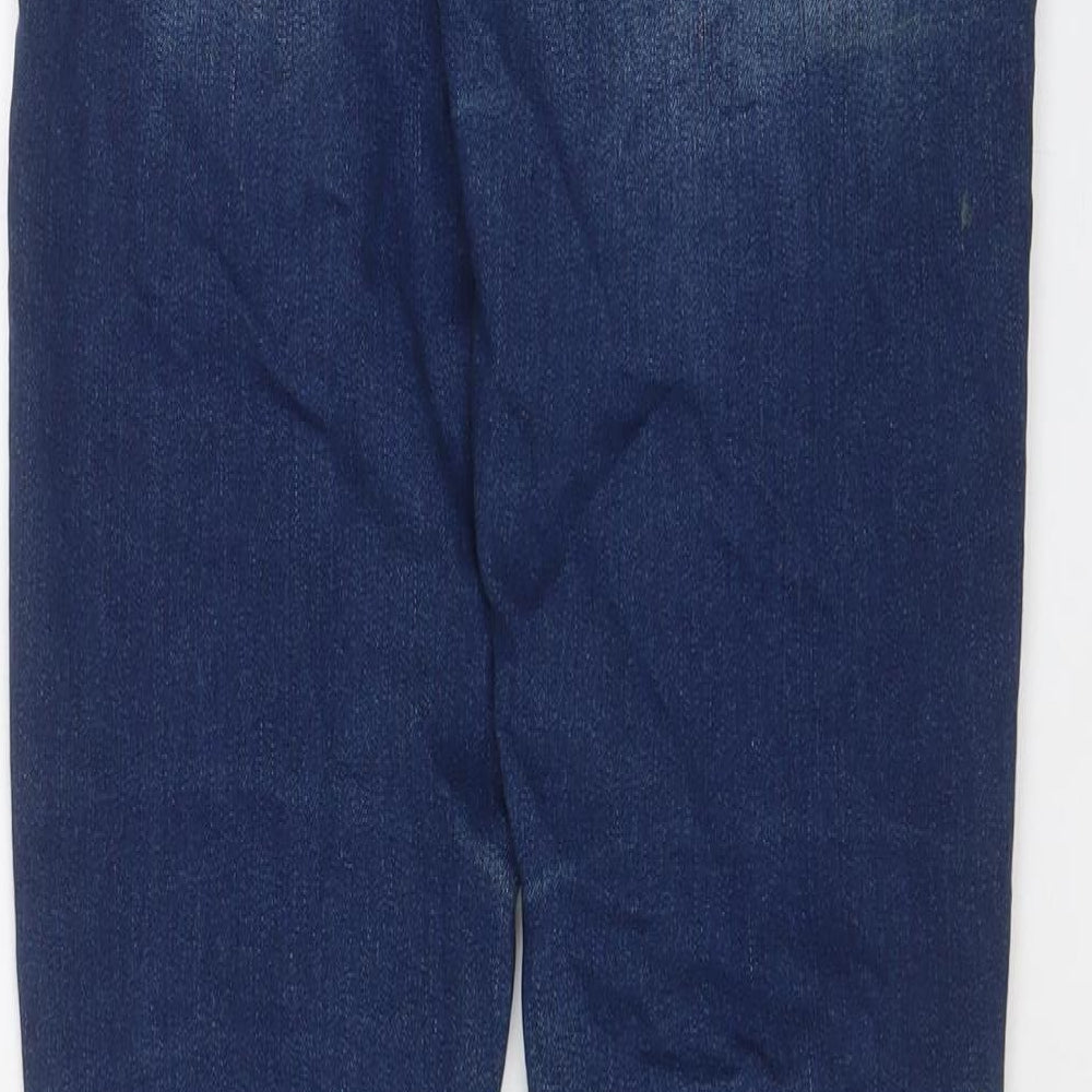 Dorothy Perkins Womens Blue Cotton Skinny Jeans Size 8 L31 in Regular Zip