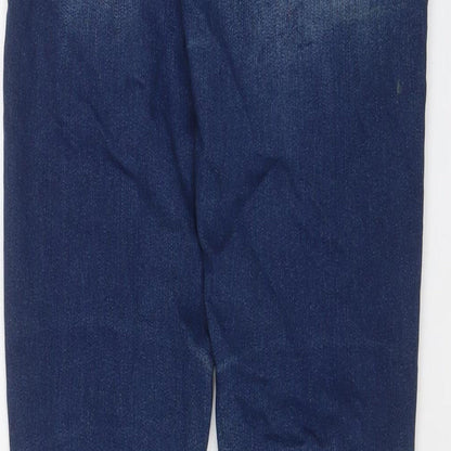 Dorothy Perkins Womens Blue Cotton Skinny Jeans Size 8 L31 in Regular Zip
