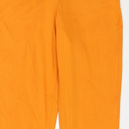 GoColours Womens Orange Cotton Jegging Jeans Size S L28 in Regular
