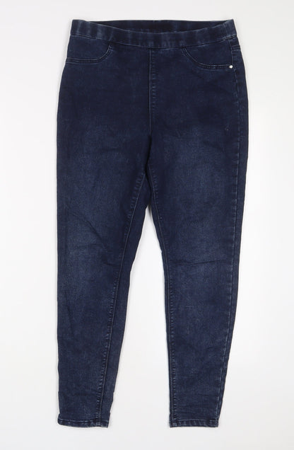 Matalan Womens Blue Cotton Jegging Jeans Size 10 L25 in Regular