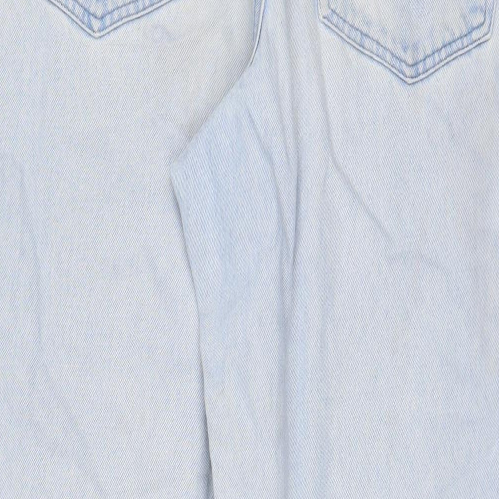 ASOS Womens Blue Cotton Tapered Jeans Size 32 in L32 in Regular Zip