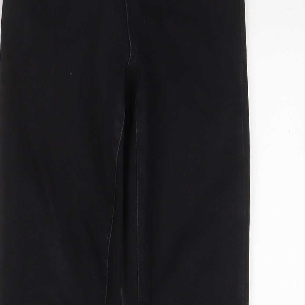 Denim & Co. Womens Black Cotton Skinny Jeans Size 8 L28 in Regular Zip