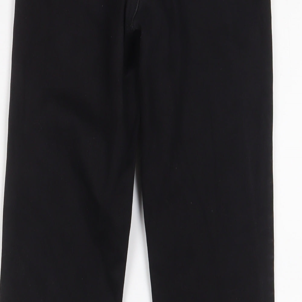 Denim & Co. Womens Black Cotton Skinny Jeans Size 8 L28 in Regular Zip