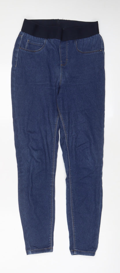 George Womens Blue Cotton Jegging Jeans Size 10 L27 in Regular