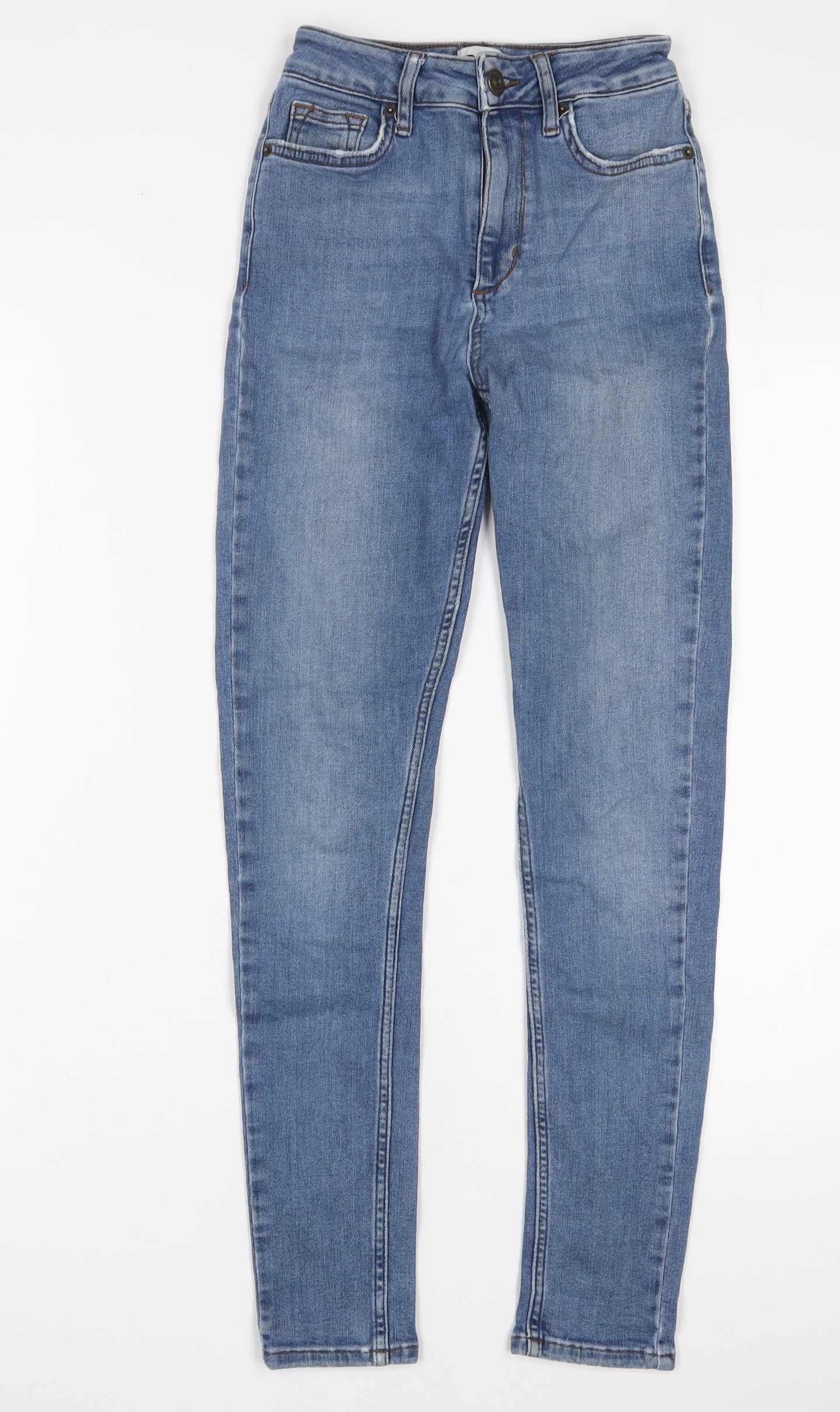 BDG Womens Blue Cotton Skinny Jeans Size 24 in L32 in Regular Zip