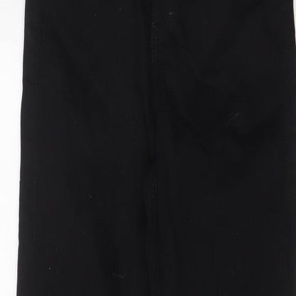 Topshop Womens Black Cotton Skinny Jeans Size 30 in L32 in Regular Zip