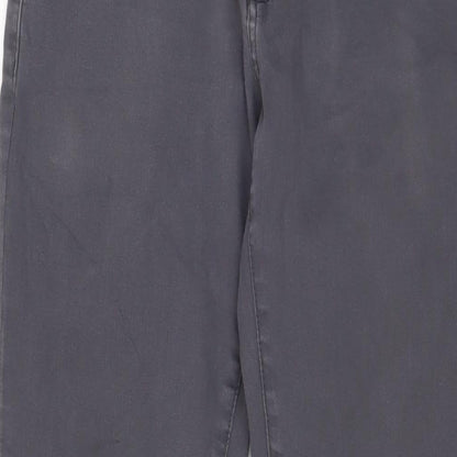 ALTINYILDIZ Mens Grey Cotton Straight Jeans Size 30 in L30 in Regular Zip