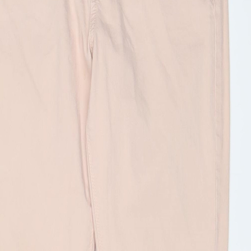 Autograph Womens Pink Cotton Skinny Jeans Size 10 L30 in Regular Zip