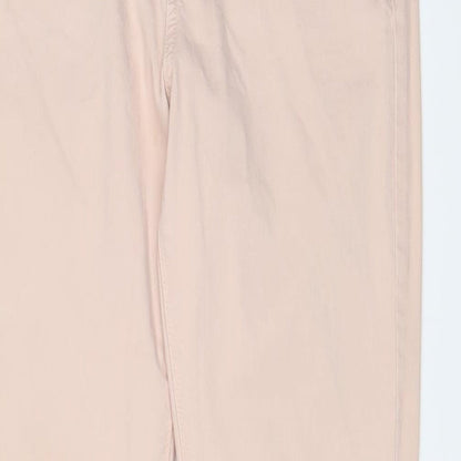 Autograph Womens Pink Cotton Skinny Jeans Size 10 L30 in Regular Zip