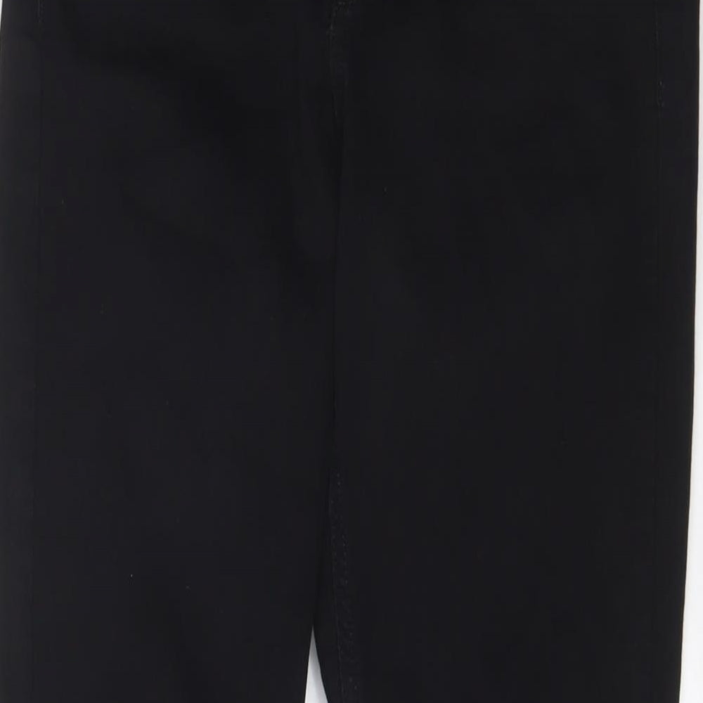 Topshop Womens Black Cotton Skinny Jeans Size 30 in L34 in Regular Zip