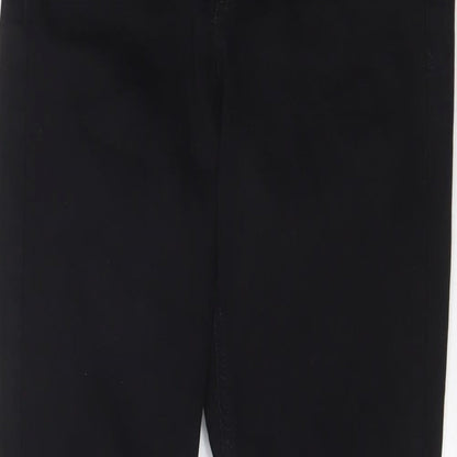 Topshop Womens Black Cotton Skinny Jeans Size 30 in L34 in Regular Zip