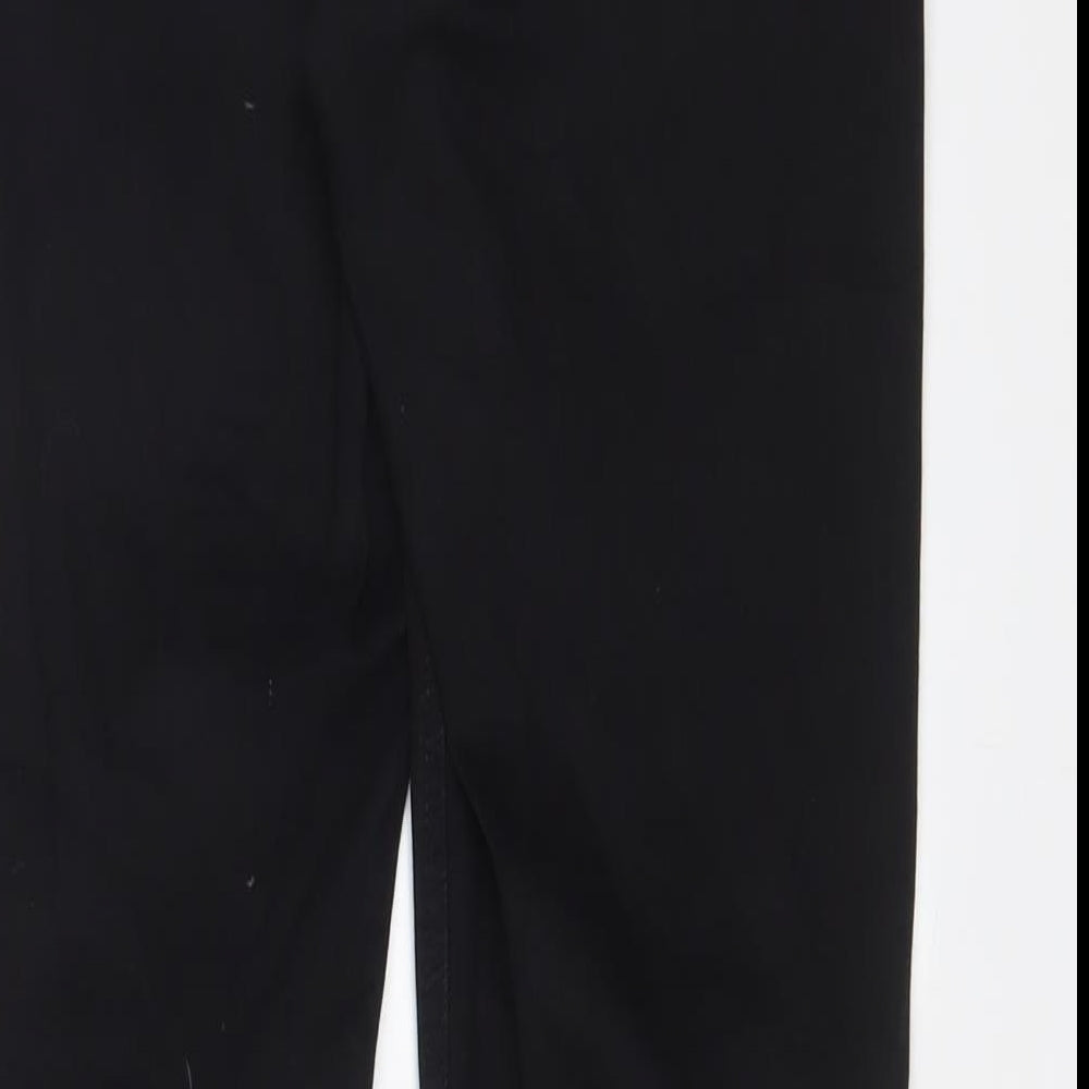 Topshop Womens Black Cotton Skinny Jeans Size 30 in L34 in Regular Zip