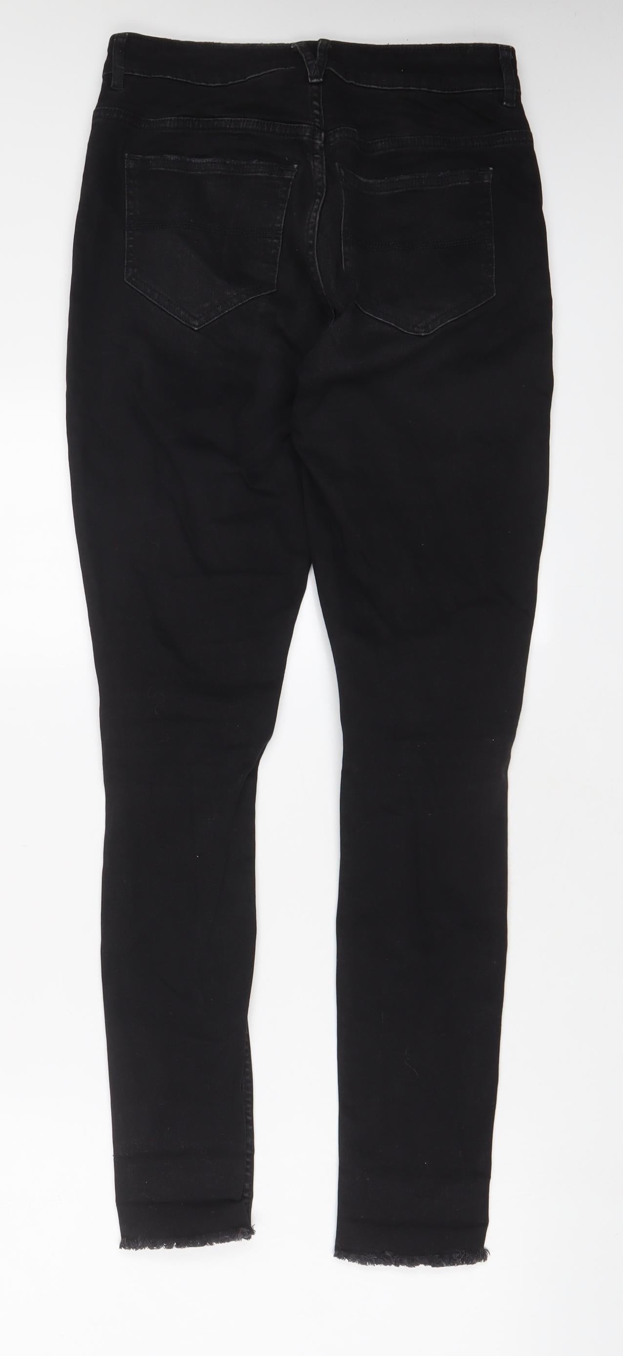 Womens UK Size 10 H&M Regular Fit Skinny Black Jeans