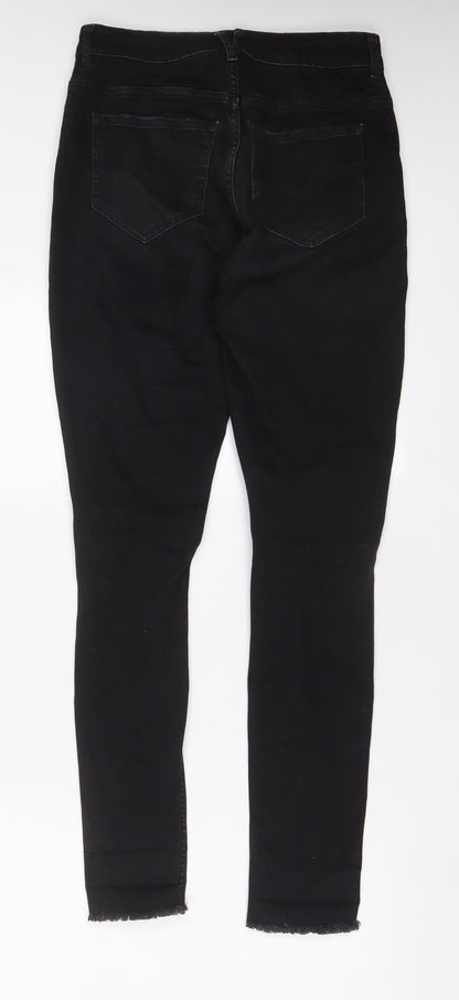 Womens UK Size 10 H&M Regular Fit Skinny Black Jeans