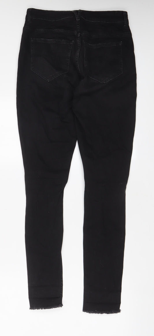 Womens UK Size 10 H&M Regular Fit Skinny Black Jeans