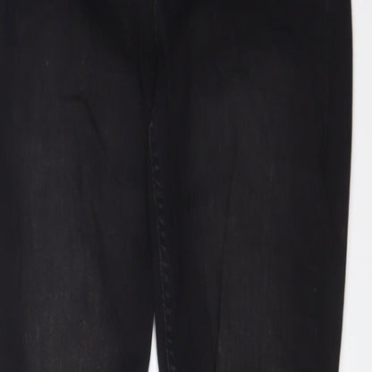 Womens UK Size 10 H&M Regular Fit Skinny Black Jeans