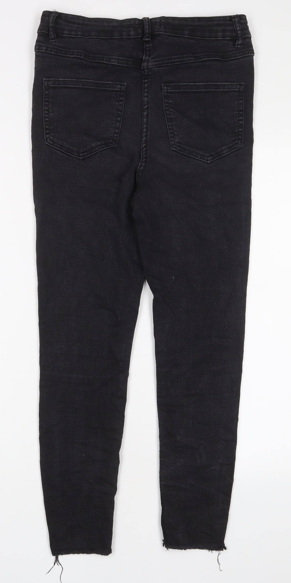 Womens UK Size 12 Papaya Regular Fit Skinny Grey Jeans