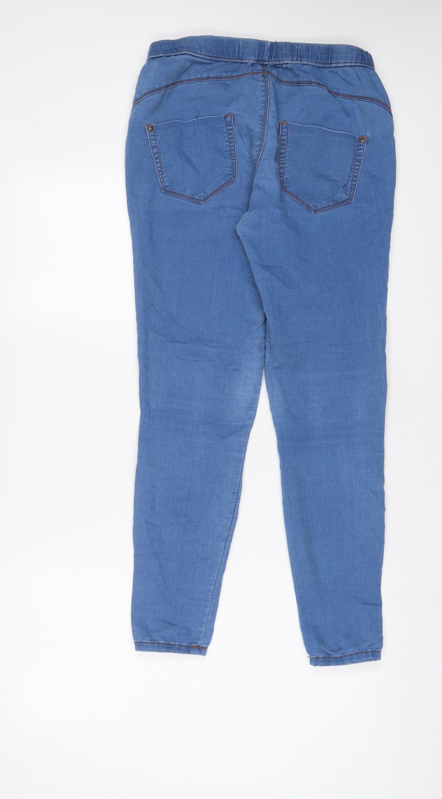 Denim & Co. Womens Blue Cotton Jegging Jeans Size 10 L29 in Regular