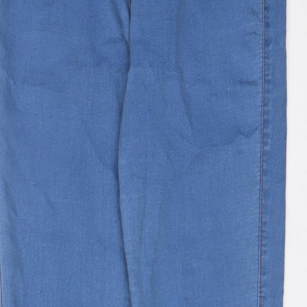 Denim & Co. Womens Blue Cotton Jegging Jeans Size 10 L29 in Regular