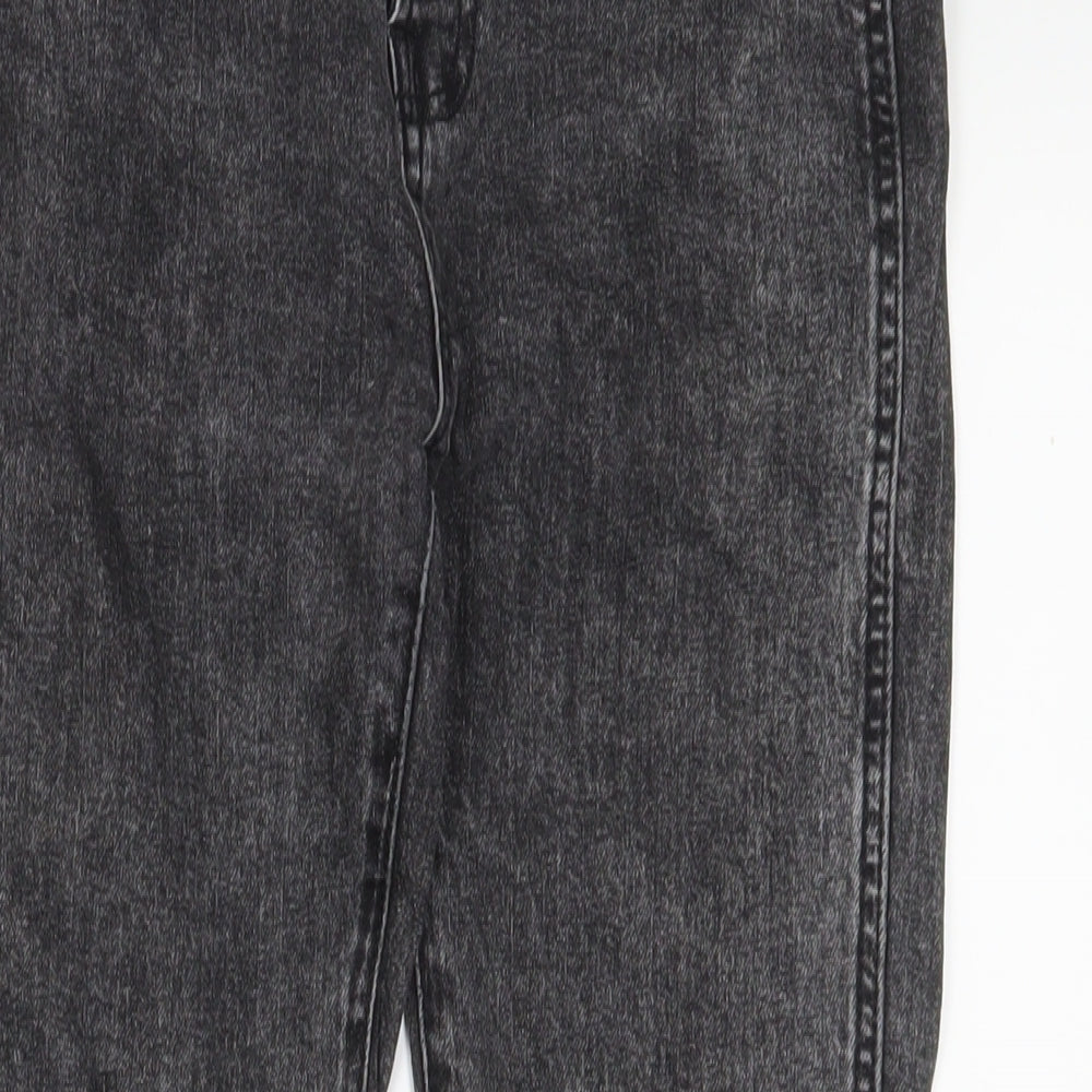 Gap Womens Black Cotton Straight Jeans Size 25 in L26 in Regular Button