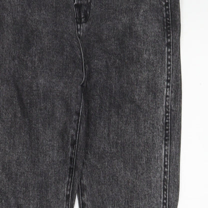 Gap Womens Black Cotton Straight Jeans Size 25 in L26 in Regular Button