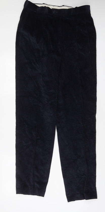 Mens UK Size 32 in Best Regular Fit  Blue Trousers