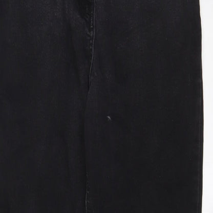 Denim & Co. Womens Grey Cotton Skinny Jeans Size 14 L28 in Regular Zip