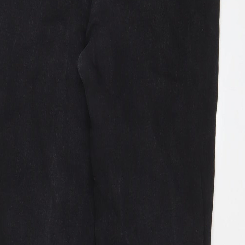 Denim & Co. Womens Grey Cotton Skinny Jeans Size 14 L28 in Regular Zip