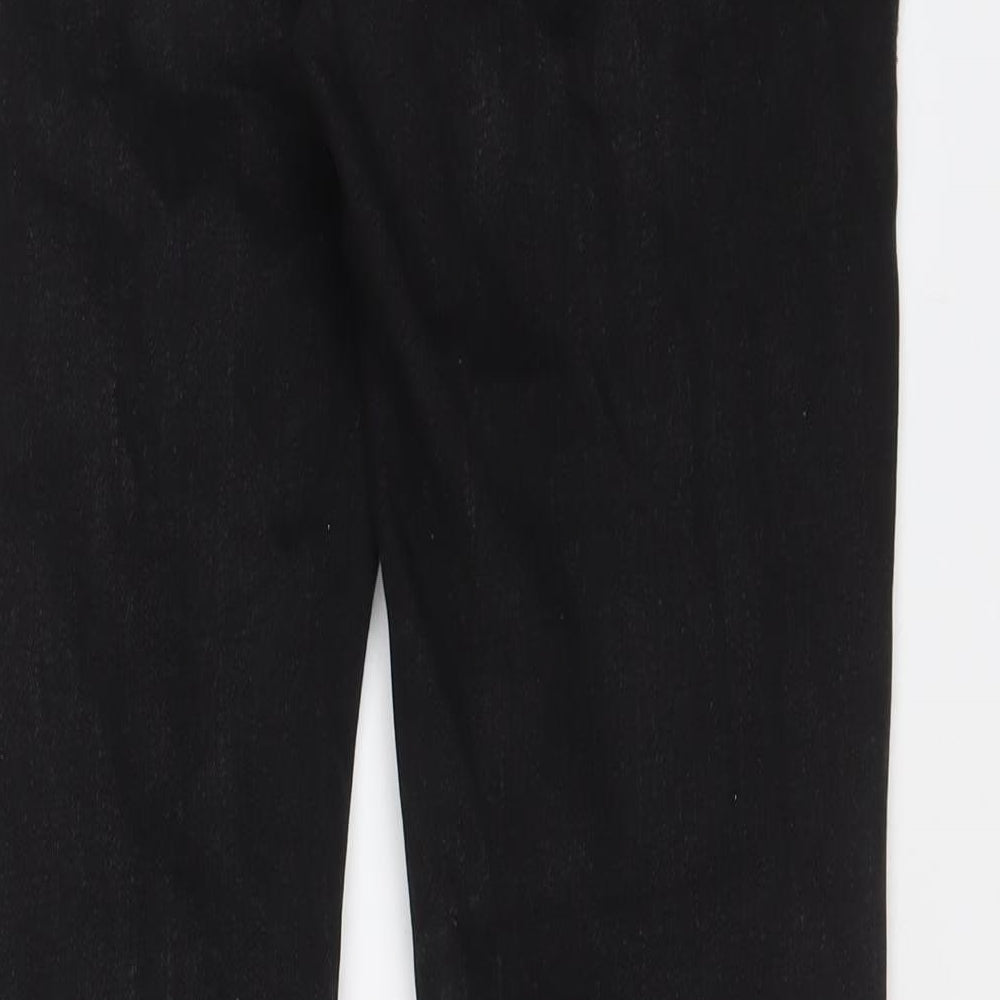 Zara Womens Black Cotton Skinny Jeans Size 14 L29 in Regular Zip