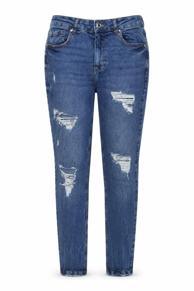 Denim & Co. Womens Blue Cotton Skinny Jeans Size 10 L28 in Regular Zip