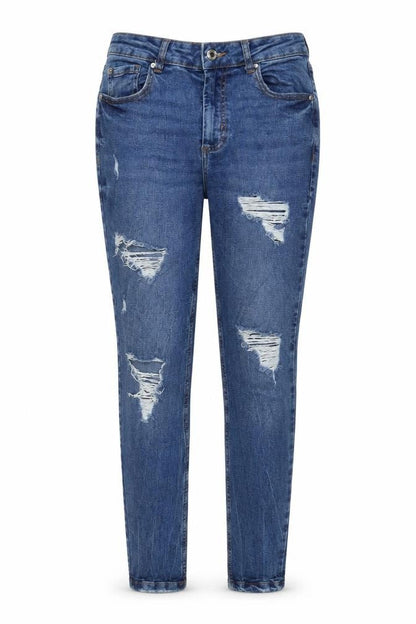 Denim & Co. Womens Blue Cotton Skinny Jeans Size 10 L28 in Regular Zip