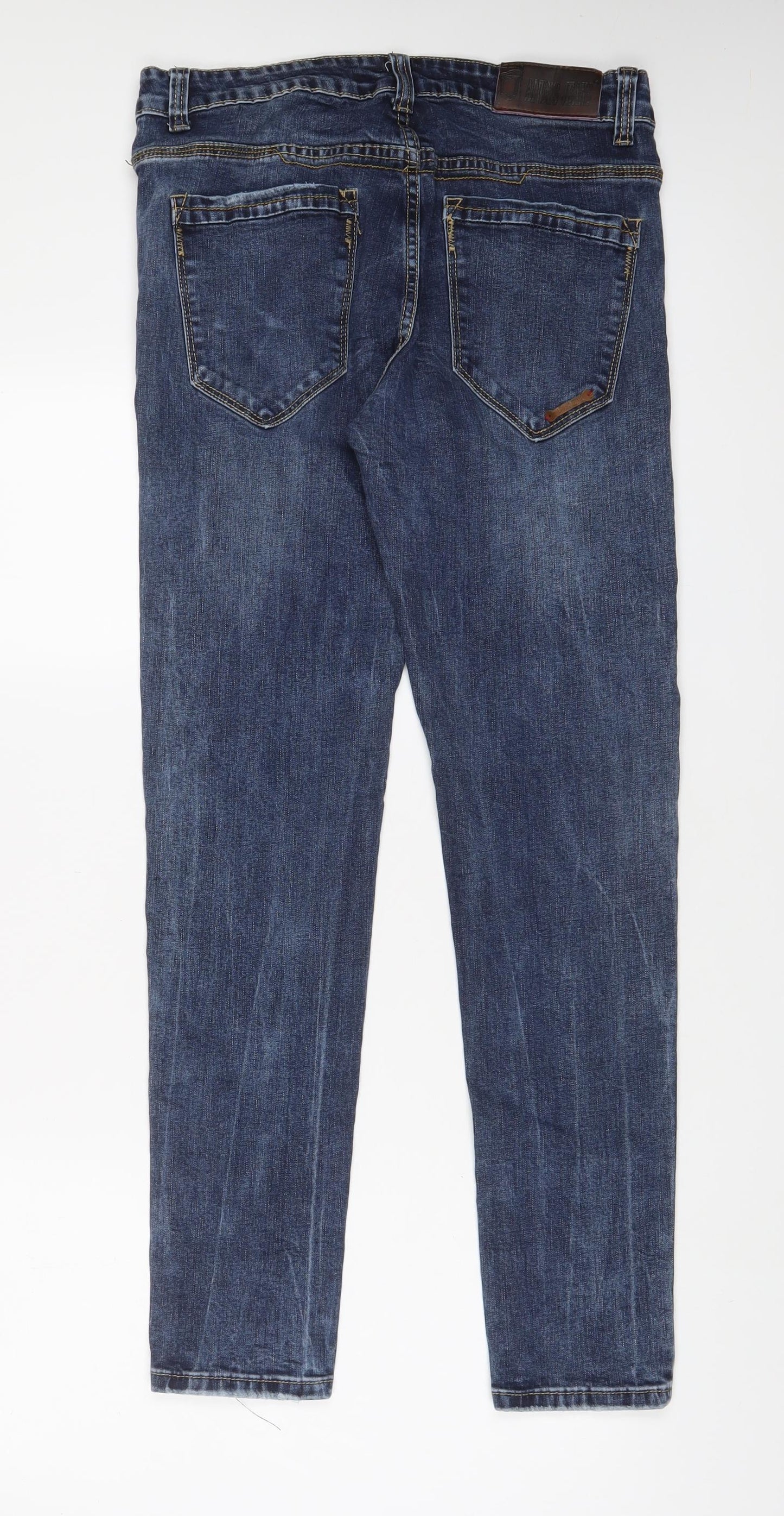 Always Jeans Womens Blue Cotton Skinny Jeans Size 30 in L30 in Regular Zip