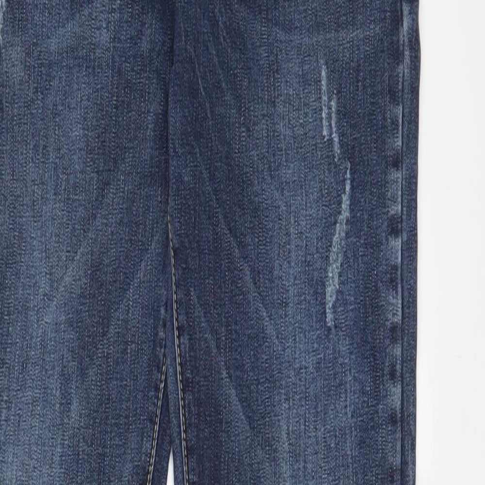 Always Jeans Womens Blue Cotton Skinny Jeans Size 30 in L30 in Regular Zip