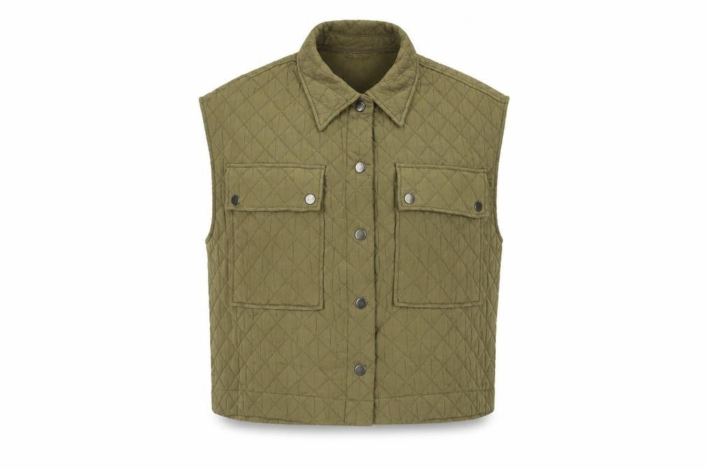Womens UK Size S Zara Green Gilet