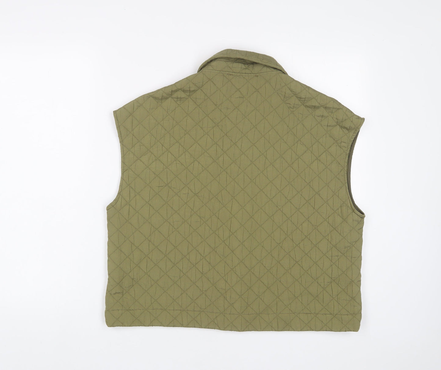 Womens UK Size S Zara Green Gilet