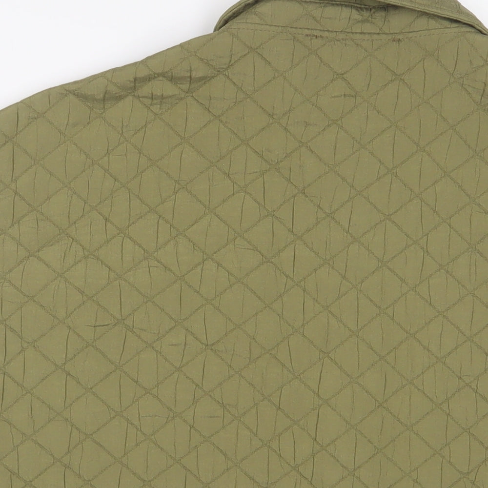 Womens UK Size S Zara Green Gilet
