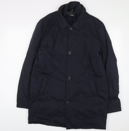(un) bias Mens Blue Jacket Coat Size S Zip - Pockets