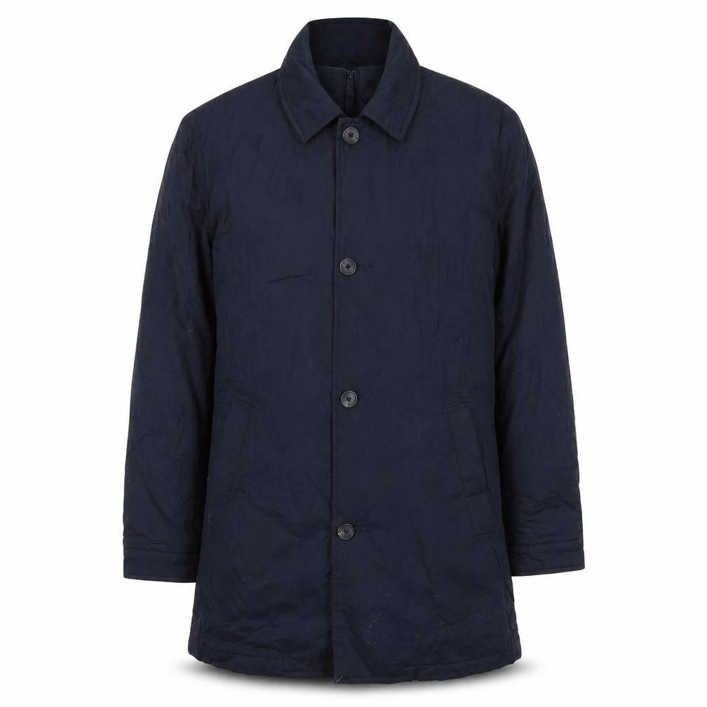(un) bias Mens Blue Jacket Coat Size S Zip - Pockets