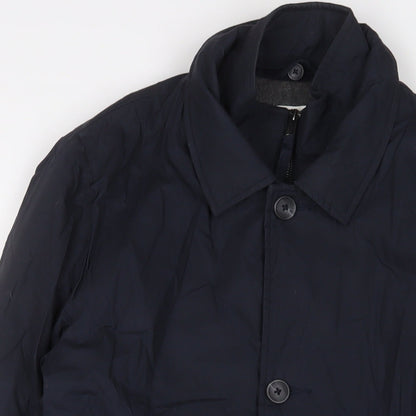 (un) bias Mens Blue Jacket Coat Size S Zip - Pockets