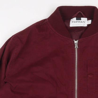 Mens UK Size M Topman Red Jacket