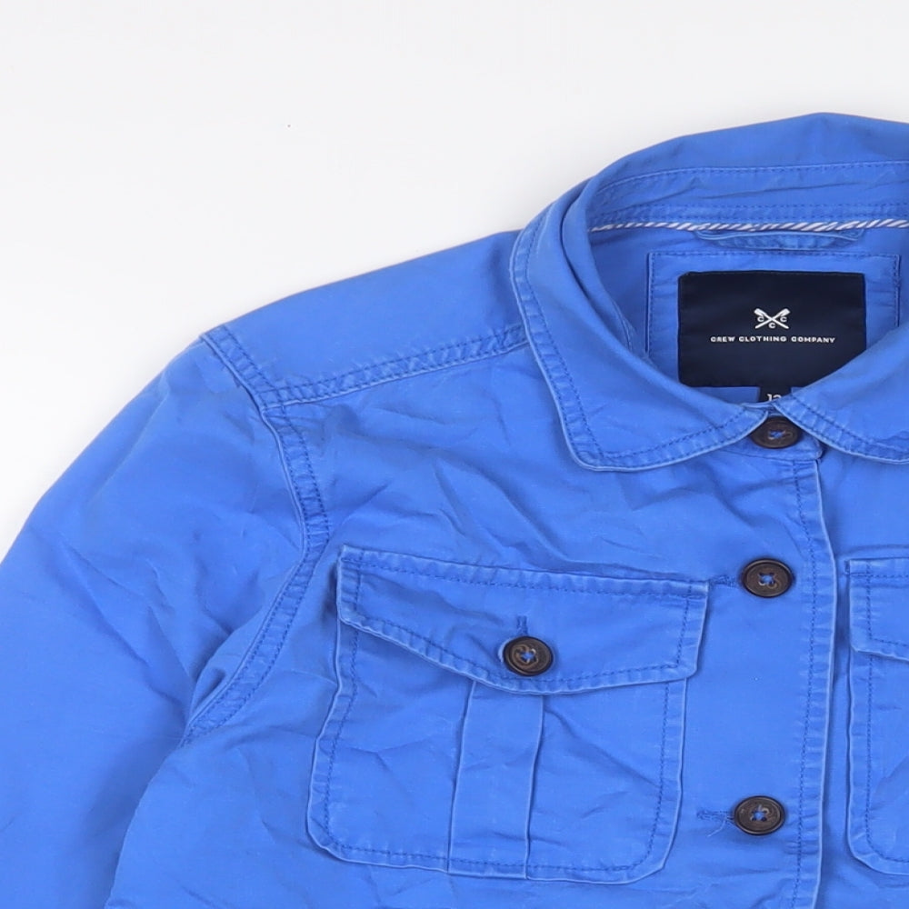 Crew Clothing Womens Blue Jacket Size 12 Button