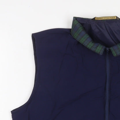 Mens UK Size S Marks and Spencer Blue Gilet