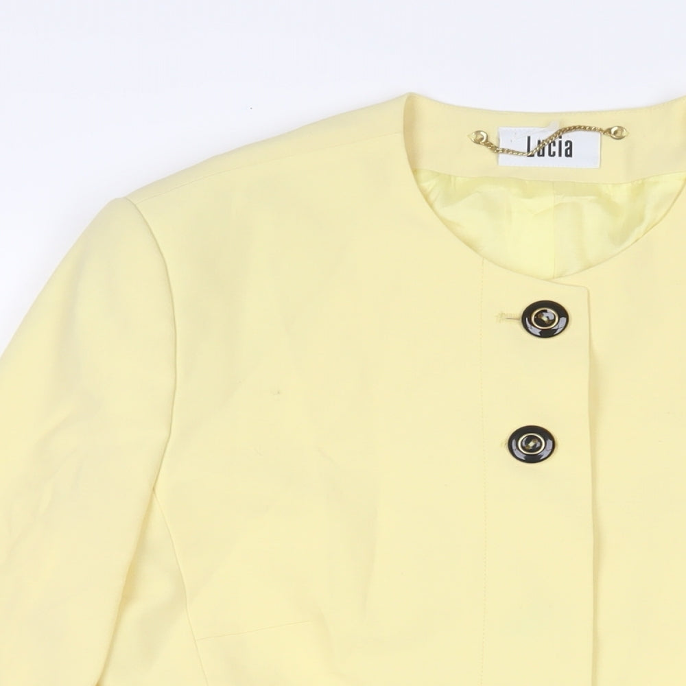 Womens UK Size 10 LUCIA Yellow Jacket