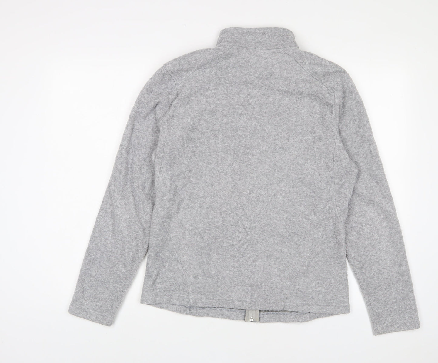 DECATHLON Womens Grey Jacket Size L Zip - Zip Pockets