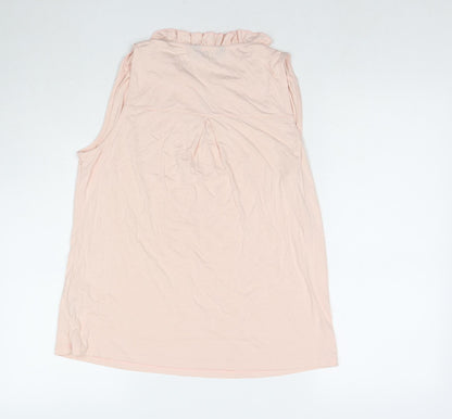 Womens UK Size 14 Dorothy Perkins Beige Basic Tank