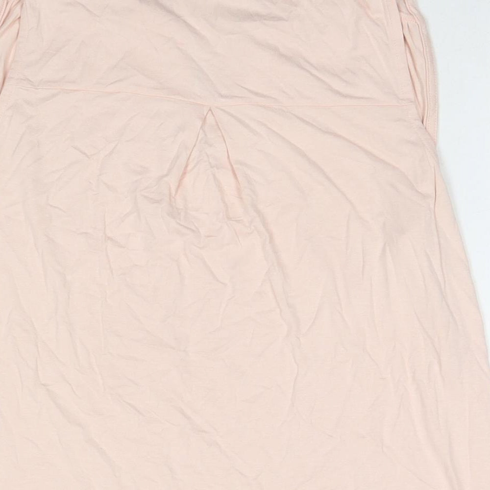 Womens UK Size 14 Dorothy Perkins Beige Basic Tank