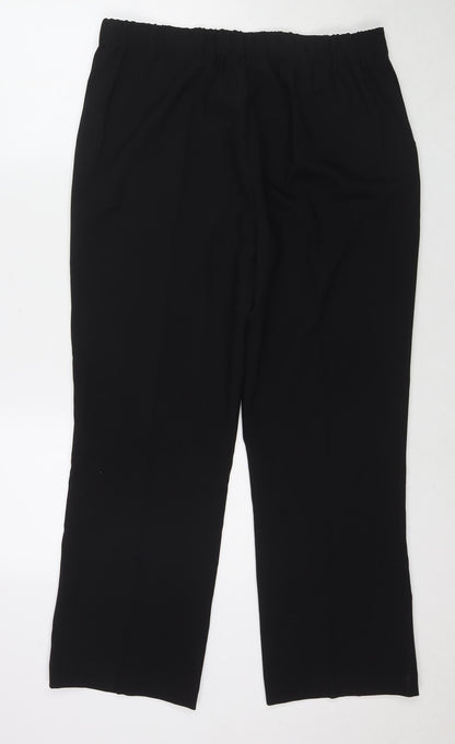 Womens UK Size 14 Bonmarché Regular Fit  Black Trousers