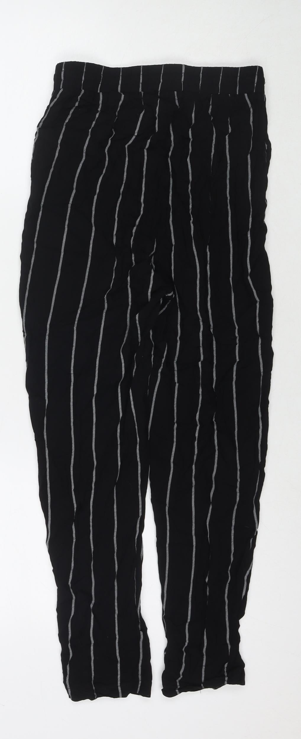 Womens UK Size 8 PRETTYLITTLETHING Regular Fit  Black Trousers