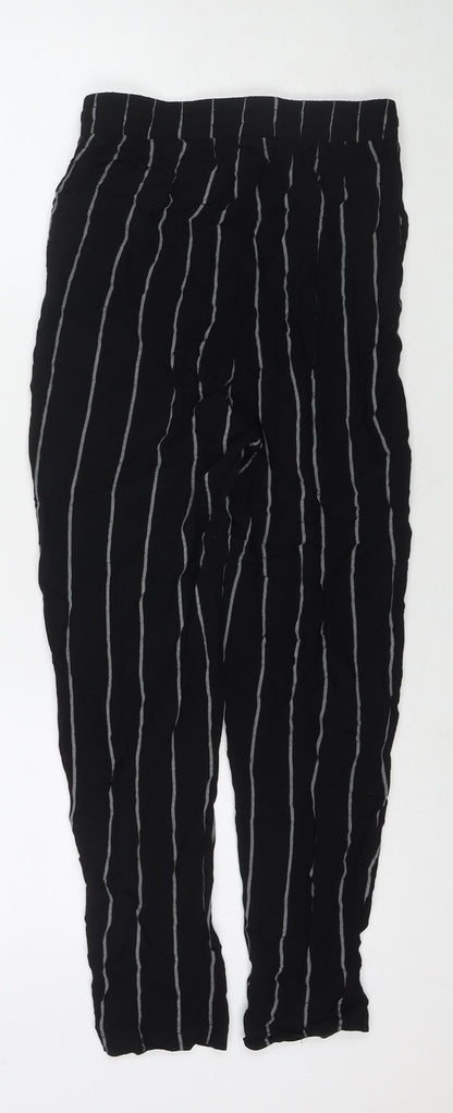 Womens UK Size 8 PRETTYLITTLETHING Regular Fit  Black Trousers
